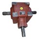 Boite d'engrenage (gear box) T27 avec 3 shafts à spline 1 3/8-6 ratio 1:1 (peut choisir sens rotation en basculant le gearbox)